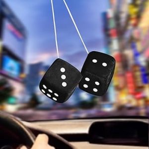 dé de voiture noir