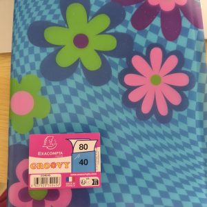 Porte vues 80 pages Exa compta fleurs