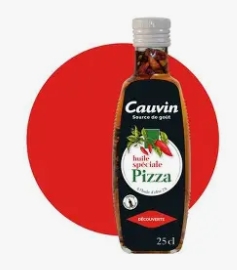 Huile de pizza pimentée 25cl cauvin