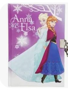 Journal intime avec clé et cadenas La reine des neiges