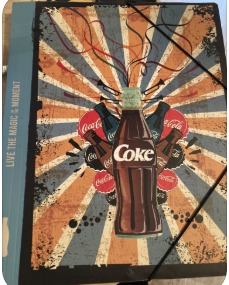 Chemise à rabat en carton coke coca cola
