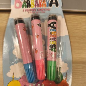 3 Feutres tampon barbapapa