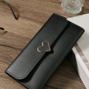 Portefeuille  noir avec porte cartes