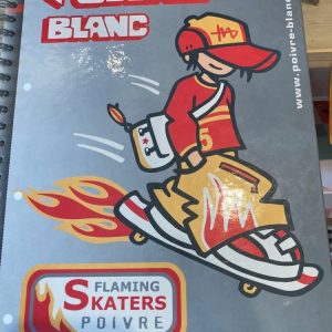 Cahier 24*32 petit carreaux spiral poivre blanc 240 pages