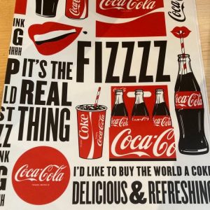 Classeur coca cola blanc