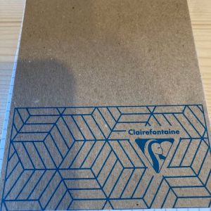Carnet marron petit carreaux 14,8*21 cm 160 pages