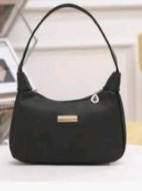 Sac à main noir simili cuir