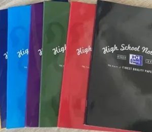 Cahier High school notebook bleu Oxford