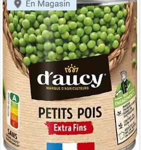 Petits pois D'Aucy 800g