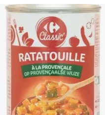 Ratatouille à la provençale 750 g Carrefour Classic