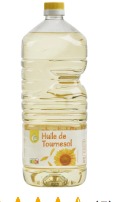 huile de tournesol Auchan 1 litre