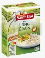 5 sachets de 200 g Riz long grain St Eloi