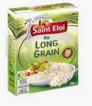 Riz long grain St Eloi 1 kg cuisson 10 mn