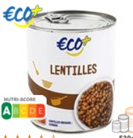 Lentilles 800 g Eco +