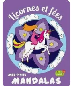 Mandalas avec stickers brillant la nuit, fées et licorne occasion