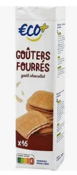 Bn gouters fourrés chocolat éco +