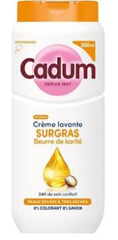 Gel douche cadum surgras au beurre de karité 500 ml