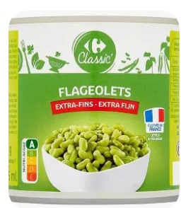 Flageolets carrefour 800 g