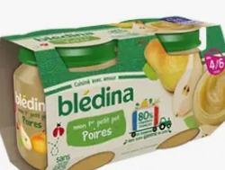 mini pots à la poire Blédina