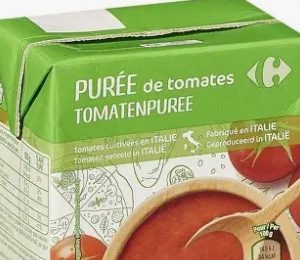 Purée de tomates carrefour