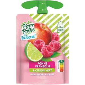 Pom' potes pomme framboise et citron vert